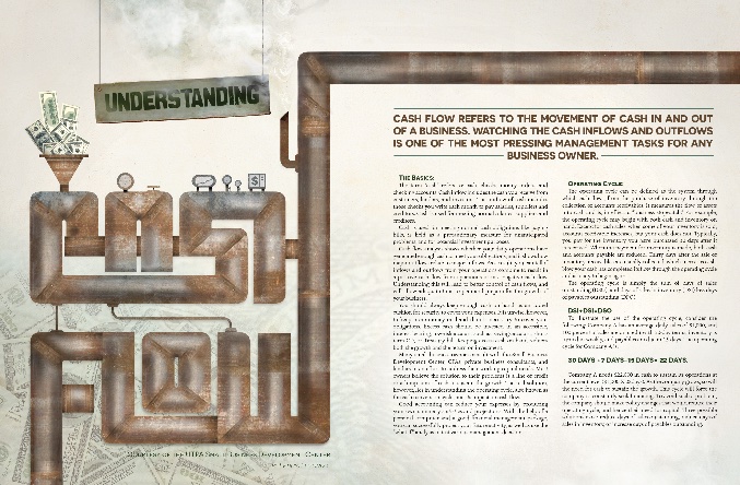 Editorial illustration and layout.