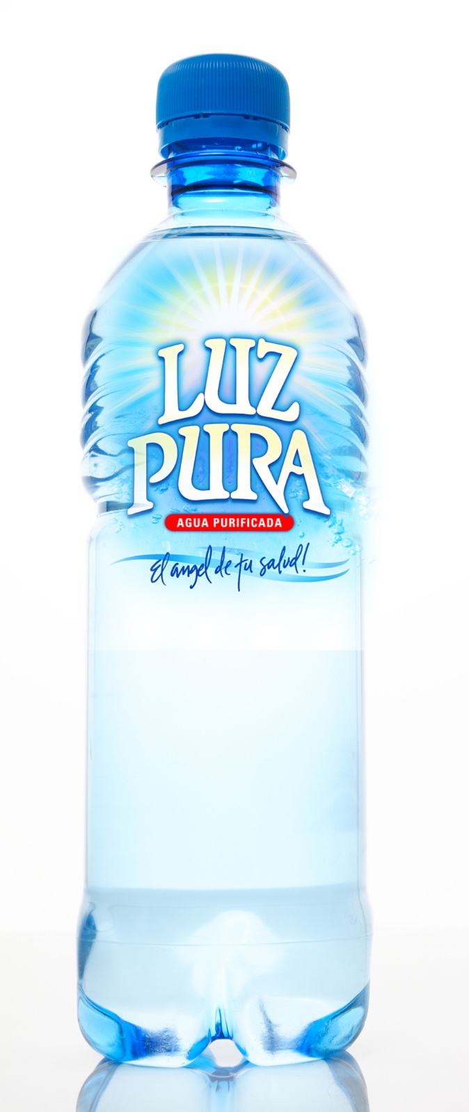 Purified water product label.