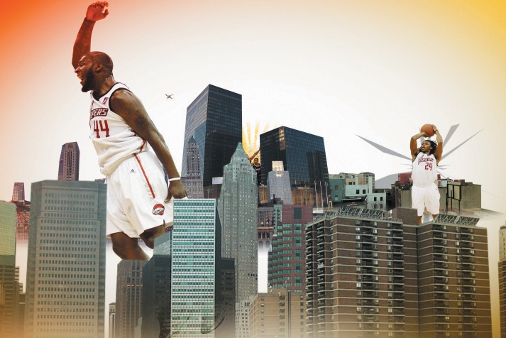 Basketball promotional design.