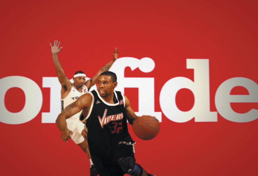 Basketball promotional design.